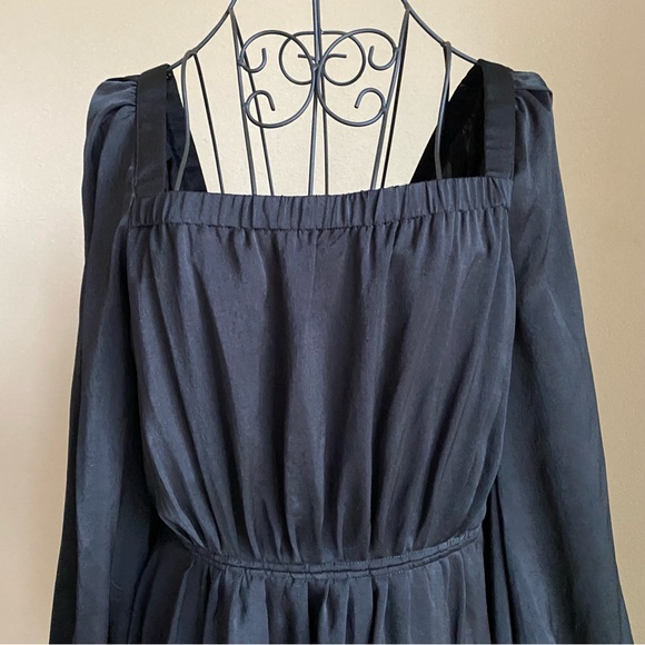 NWT Kobi Halperin Womens Stavy Black Smocked Cocktail Dress - Picture 4 of 7